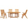 Juego de Comedor de Jardín de 5 Piezas de Madera Sólida de Acacia | Foro24.es | Tu tienda online para hogar, jardín y más Foro24.es