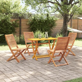 Conjunto de Comedor de Jardín de 5 Piezas Madera Maciza Acacia de , Sillas de jardín - Ref: Foro24-3375762, Precio: 294,28 €,...