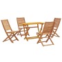 Conjunto de Comedor de Jardín de 5 Piezas Madera Maciza Acacia von , Gartenstühle - Ref: Foro24-3375762, Preis: 294,28 €, Rab...
