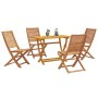 Conjunto de Comedor de Jardín de 5 Piezas Madera Maciza Acacia von , Gartenstühle - Ref: Foro24-3375762, Preis: 294,28 €, Rab...