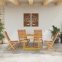 Conjunto de Comedor de Jardín de 5 Piezas Madera Maciza Acacia von , Gartenstühle - Ref: Foro24-3375762, Preis: 294,28 €, Rab...