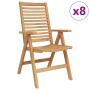 Sillas de Jardín  Plegables 8 pcs de Madera Maciza de Teca, Sillas de Jardín  2 pcs de Madera Maciza de Teca | Foro24.es | Tu tienda online para hogar, jardín y más Foro24.es