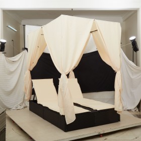 Comprar Chaiselongue Doble con Techo y Cortinas
