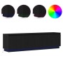 mueble para TV con LED Negro Roble 180x38x49 cm Madera elaborada von , TV-Möbel - Ref: Foro24-3376145, Preis: 163,91 €, Rabat...