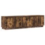 Cabinet para TV con LED de roble ahumado 180x38x49 cm de madera contrachapada | Foro24.es | Tu tienda online para hogar, jardín y más Foro24.es