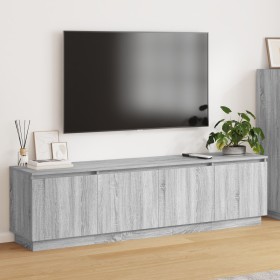 Armario para TV con LED Gris Sonoma 180x38x49 cm Madera Elaborada von , TV-Möbel - Ref: Foro24-3376149, Preis: 156,92 €, Raba...