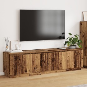 mueble de TV con LED madera vieja 180x38x49 cm