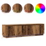 mueble de TV con LED madera vieja 180x38x49 cm madera elaborada | Foro24.es | Tu tienda online para hogar, jardín y más Foro24.es
