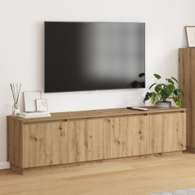 Mueble para TV con LED de roble artesanal