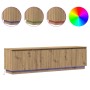 Mueble para TV con LED de roble artesanal 180x38x49 cm de madera de ingeniería | Foro24.es | Tu tienda online para hogar, jardín y más Foro24.es