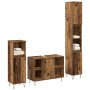 Juego de Muebles de Baño de 3 Piezas de Madera Envejecida | Foro24.es | Tu tienda online para hogar, jardín y más Foro24.es