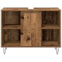 Juego de Muebles de Baño de 3 Piezas de Madera Envejecida | Foro24.es | Tu tienda online para hogar, jardín y más Foro24.es