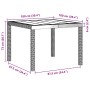 Juego de Comedor de Jardín de 5 Piezas con Cojines Marrón Polirratán by , Garden tables - Ref: Foro24-3378539, Price: 233,07 ...