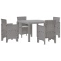 Juego de Comedor de Jardín de 5 Piezas con Cojines Gris Claro by , Garden tables - Ref: Foro24-3378549, Price: 237,00 €, Disc...