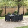 Conjunto de Comedor de Jardín de 7 Piezas con Cojines Antracita Poliratán by , Garden tables - Ref: Foro24-3378553, Price: 35...