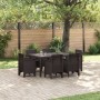 Juego de Comedor de Jardín de 7 Piezas Marrón Poliratan | Foro24.es | Tu tienda online para hogar, jardín y más Foro24.es