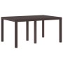 Juego de Comedor de Jardín de 7 Piezas con Cojines Marrón Poliratán by , Garden tables - Ref: Foro24-3378559, Price: 352,33 €...