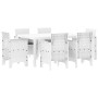 Conjunto de Comedor de Jardín de 7 Piezas con Cojines Blanco Poliratán by , Garden tables - Ref: Foro24-3378565, Price: 350,0...