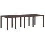 Conjunto de Comedor de Jardín de 11 Piezas Marrón Ratán Poliéster | Foro24.es | Tu tienda online para hogar, jardín y más Foro24.es