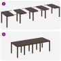 Juego de Comedor de Jardín de 11 Piezas con Cojines Marrón Poliratán by , Garden tables - Ref: Foro24-3378599, Price: 558,80 ...