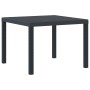 Juego de Comedor de Jardín de 3 Piezas con Cojines de Ratán Poliéster Antracita by , Garden tables - Ref: Foro24-3378676, Pri...