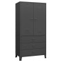 Industrieller anthrazitgrauer Metallschrank 90x50x180 cm von vidaXL, Kleiderschränke - Ref: Foro24-339615, Preis: 388,23 €, R...