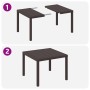 Conjunto de Comedor de Jardín de 3 Piezas con Cojines de Rattan Poliéster Marrón by , Garden tables - Ref: Foro24-3378679, Pr...