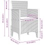 Conjunto de Comedor de Jardín de 3 Piezas con Cojines de Rattan Poliéster Marrón by , Garden tables - Ref: Foro24-3378679, Pr...
