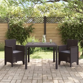 Conjunto de Comedor de Jardín de 3 Piezas con