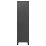 Industrieller anthrazitgrauer Metallschrank 90x50x180 cm von vidaXL, Kleiderschränke - Ref: Foro24-339615, Preis: 388,23 €, R...