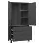 Industrieller anthrazitgrauer Metallschrank 90x50x180 cm von vidaXL, Kleiderschränke - Ref: Foro24-339615, Preis: 388,23 €, R...