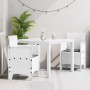 Juego de Comedor de Jardín de 3 Piezas con Cojines Blanco Poliratán von , Gartentische - Ref: Foro24-3378685, Preis: 162,93 €...