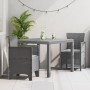 Juego de Comedor de Jardín de 3 Piezas con Cojines Gris Claro Ratán Sintético | Foro24.es | Tu tienda online para hogar, jardín y más Foro24.es