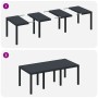 Juego de Comedor Jardín de 7 Piezas con Cojines Antracita Poliratán by , Garden tables - Ref: Foro24-3378713, Price: 390,65 €...