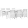 Conjunto de Comedor de Jardín de 7 Piezas Blanco Poliratán by , Garden tables - Ref: Foro24-3378722, Price: 368,47 €, Discoun...