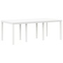 Conjunto de Comedor de Jardín de 7 Piezas con Cojines en Blanco de Poliratán by , Garden tables - Ref: Foro24-3378725, Price:...
