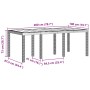 Conjunto de Comedor de Jardín de 7 Piezas con Cojines en Blanco de Poliratán by , Garden tables - Ref: Foro24-3378725, Price:...