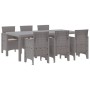 Juego de Comedor de Jardín de 7 Piezas con Cojines de Ratán Sintético Gris Claro | Foro24.es | Tu tienda online para hogar, jardín y más Foro24.es