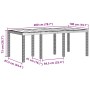 Juego de Comedor de Jardín de 7 Piezas con Cojines de Ratán Sintético Gris Claro | Foro24.es | Tu tienda online para hogar, jardín y más Foro24.es