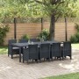Juego de Comedor de Jardín de 9 Piezas con Cojines Anthracite Poly Rattan | Foro24.es | Tu tienda online para hogar, jardín y más Foro24.es