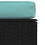Garden footstool with gray synthetic rattan cushion 70x70x30 cm by vidaXL, Modular outdoor sofas - Ref: Foro24-317536, Price:...