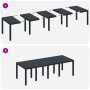 Juego de Comedor de Jardín de 9 Piezas con Cojines Anthracite Poly Rattan | Foro24.es | Tu tienda online para hogar, jardín y más Foro24.es