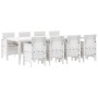 Conjunto de 9 Piezas para Comedor de Jardín con Cojines de Ratán Poliéster Gris Claro | Foro24.es | Tu tienda online para hogar, jardín y más Foro24.es