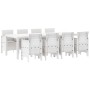 Conjunto de Comedor de Jardín de 9 Piezas con Cojines Gris Claro de Poliratán by , Garden tables - Ref: Foro24-3378749, Price...