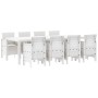 Set de Comedor de Jardín de 9 Piezas con Cojines en Gris Claro de Poliratán | Foro24.es | Tu tienda online para hogar, jardín y más Foro24.es