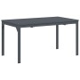 Juego de Comedor de Jardín de 9 Piezas Negro Poliratán,  Mesa de Jardín Extensible Anthracite (140-210)x90x73 cm Acero | Foro24.es | Tu tienda online para hogar, jardín y más Foro24.es
