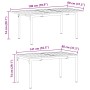 Juego de Comedor de Jardín de 9 Piezas Negro Poliratán,  Mesa de Jardín Extensible Anthracite (140-210)x90x73 cm Acero | Foro24.es | Tu tienda online para hogar, jardín y más Foro24.es