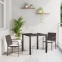 Set de comedor exterior de 3 piezas con cojines - Ratán marrón von , Gartenstühle - Ref: Foro24-3379044, Preis: 183,51 €, Rab...