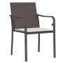 Set de comedor exterior de 3 piezas con cojines - Ratán marrón von , Gartenstühle - Ref: Foro24-3379044, Preis: 183,51 €, Rab...