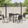 Set de Comedor para Jardín de 5 Piezas con Cojines de Poliratán Marrón by , Garden chairs - Ref: Foro24-3379045, Price: 275,1...